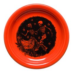 Alternative view of Fiesta Dinnerware - Skeleton Duet Poppy Bistro Coupe 6 1/4 Inch Appetizer Plate