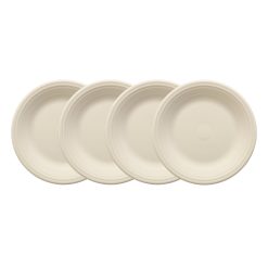 Fiesta Dinnerware - Linen Set of 4 Classic Rim 10 1/2 Inch Dinner Plate