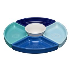 Fiesta Dinnerware - Coastal Blues 5-Piece Mixed Colors Entertaining Set 8 1/5 Inch