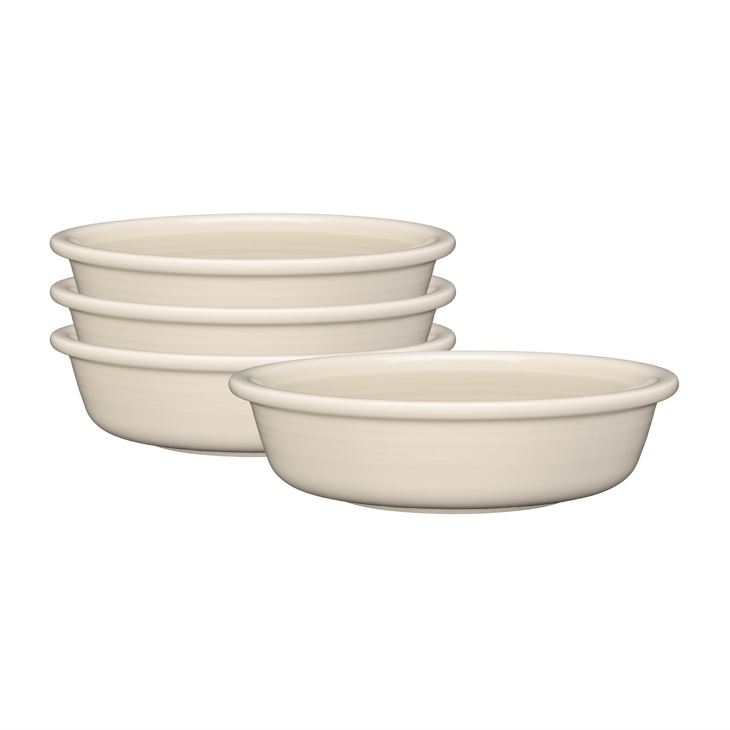 Fiesta Dinnerware - Linen Set of 4 Classic Rim 6 7/8 Inch Cereal Bowl 19 OZ,