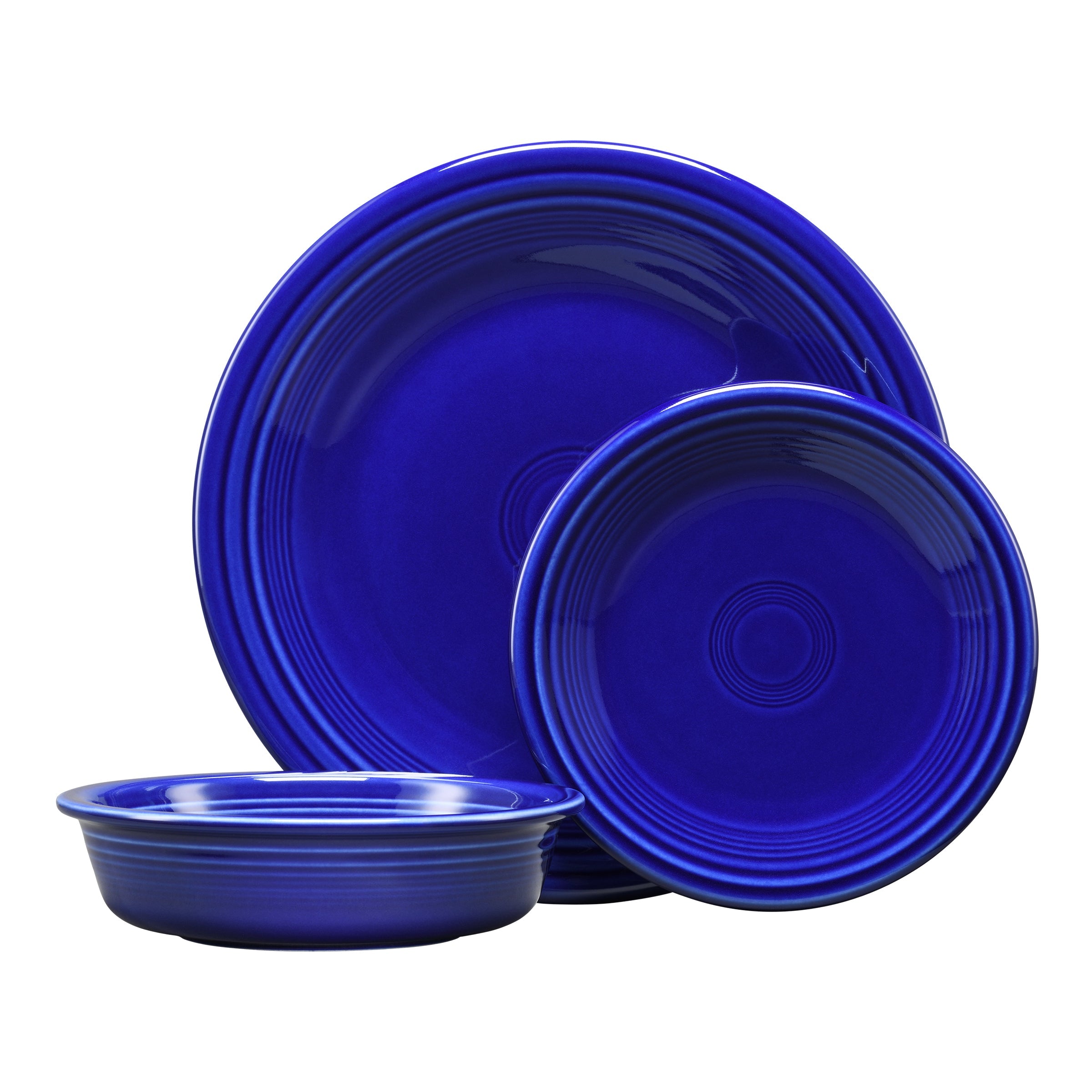 Fiesta Dinnerware - New Retired Classic Rim 3-Piece Place Setting, Service for 1
