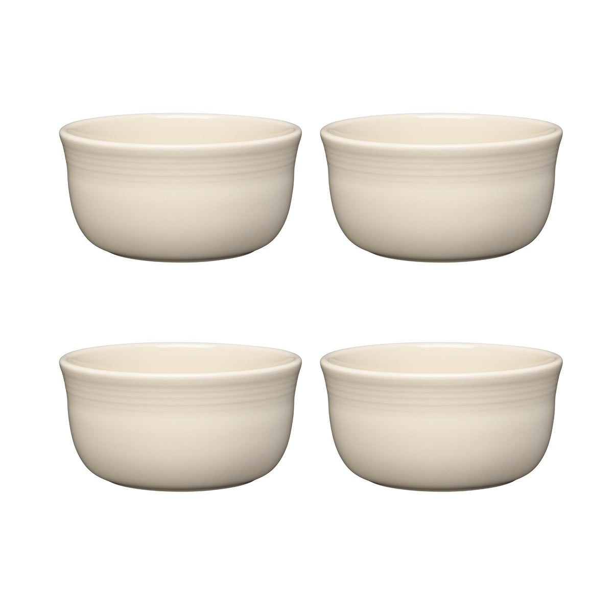 Fiesta Dinnerware - Linen Set of 4 All-Purpose 6-Inch 28OZ Gusto Bowls