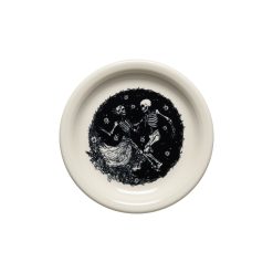 Fiesta Dinnerware - Skeleton Duet Linen Bistro Coupe 6 1/4 Inch Appetizer Plate