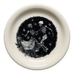 Alternative view of Fiesta Dinnerware - Skeleton Duet Linen Bistro Coupe 6 1/4 Inch Appetizer Plate