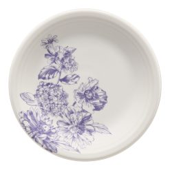 Fiesta Dinnerware - Botanical Floral Lavender Classic Rim 7 1/4 Inch Salad Plate