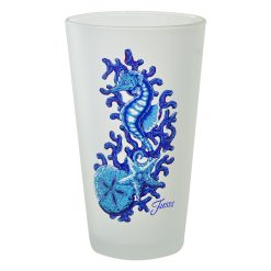Alternative view of Fiesta Dinnerware - Retired 16 oz. Fiesta® Coastal Seahorse Frosted Cooler, Set of 4