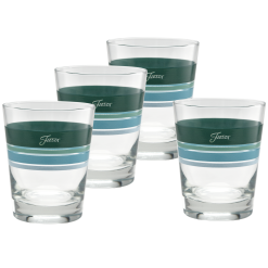 Fiesta Dinnerware - Mixed Aegean 15 oz. Edgeline Tapered Double Old Fashion - Set of 4