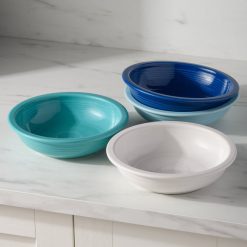 Alternative view of Fiesta Dinnerware - Mixed Coastal Blues Classic Rim 8 3/8-Inch 34OZ Pasta Bowls, Set of 4