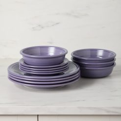 Alternative view of Fiesta Dinnerware - Lavender Classic Rim 12-Piece Dinnerware Set, Service for 4