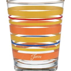Fiesta Dinnerware - Retired 15 oz. Fiesta® Sienna Sunset Stripes Tapered Double Old Fashion, Set of 4