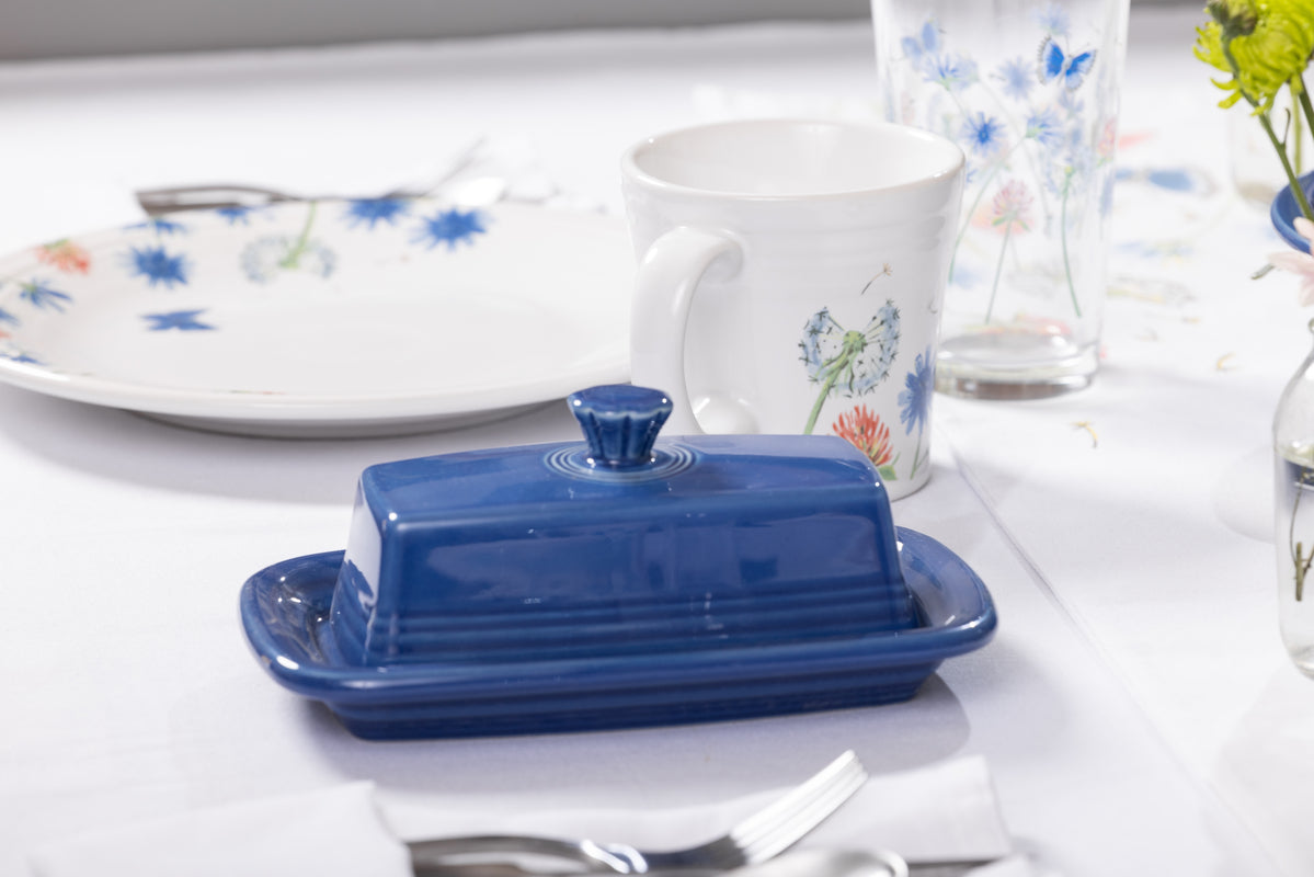 Fiesta Dinnerware - Extra Large Covered Butter Dish 8 1/8 Inch x 5 1/8 Inch - Image 2