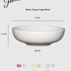 Alternative view of Fiesta Dinnerware - Scarlet Bistro Coupe 9 5/8 Inch Large Bowl 68 OZ