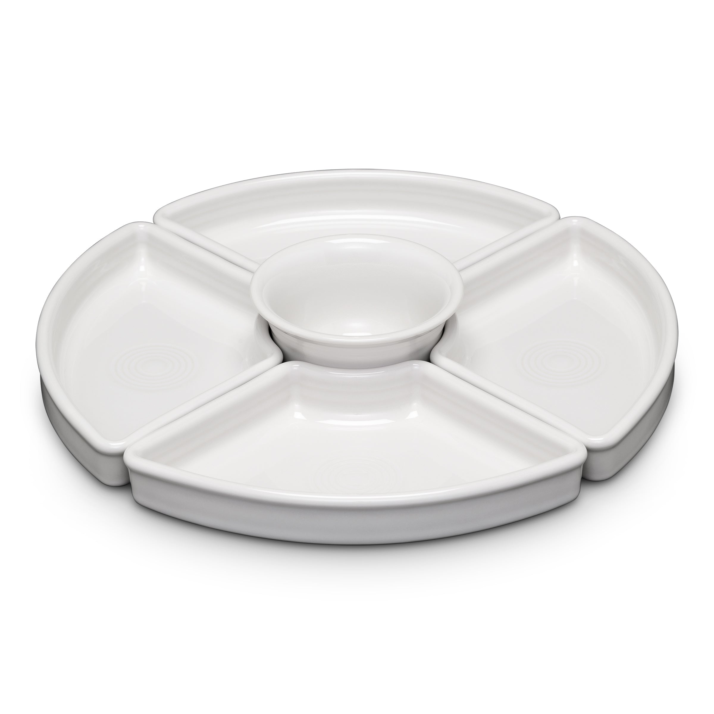 Fiesta Dinnerware - White 5-Piece Entertaining Set 8 1/5 Inch