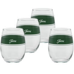 Fiesta Dinnerware - 15 oz. Fiesta® Frame Stemless Wine Jade, Set of 4