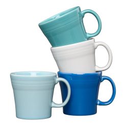 Fiesta Dinnerware - Mixed Coastal Blues 15 OZ Set of 4 Mixed Tapered Mug Set
