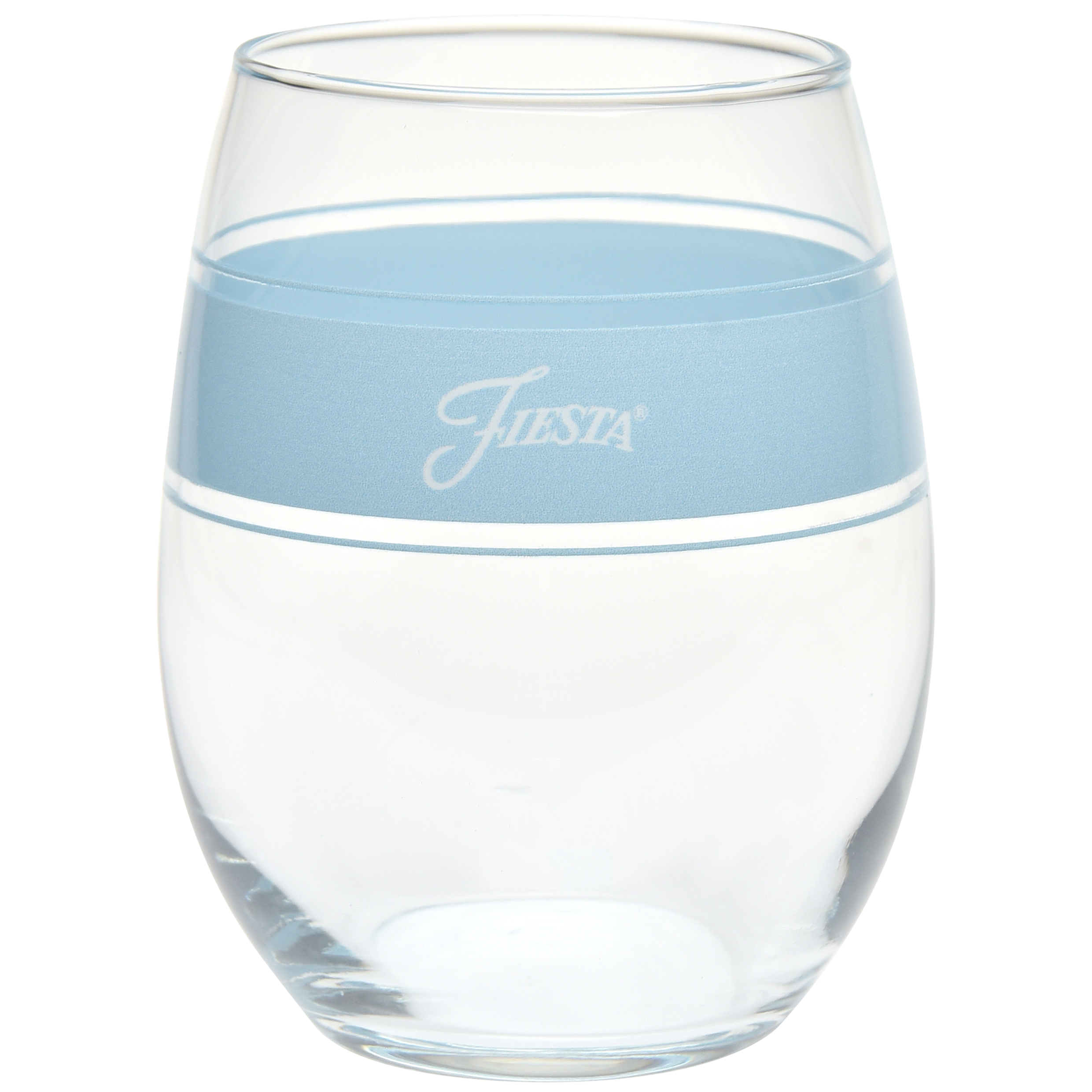 Fiesta Dinnerware - Coastal Blues 15 oz. Frame Stemless Wine Mixed Color, Set of 4 - Image 2