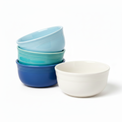 Fiesta Dinnerware - Mixed Coastal Blues All-Purpose 6-Inch 28OZ Gusto Bowls, Set of 4