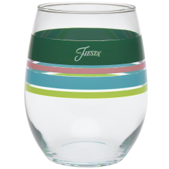 Alternative view of Fiesta Dinnerware - Retired 15 oz. Fiesta® Edgeline Stemless Wine Tropical, Set of 4