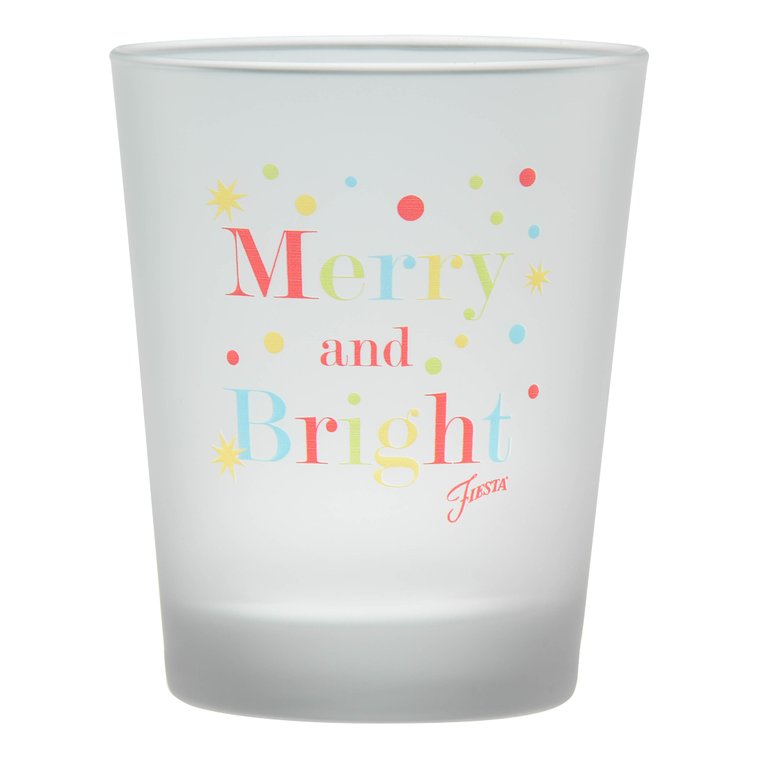 Fiesta Dinnerware - Retired 15 oz Fiesta® Merry & Bright Tapered Double Old Fashion, Set of 4