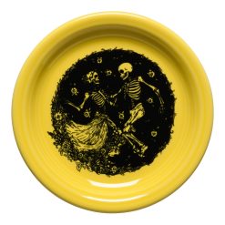 Alternative view of Fiesta Dinnerware - Skeleton Duet Sunflower Bistro Coupe 6 1/4 Inch Appetizer Plate