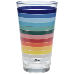Alternative view of Fiesta Dinnerware - 16 oz. All Colors Stripe Cooler Glass - Set of 4