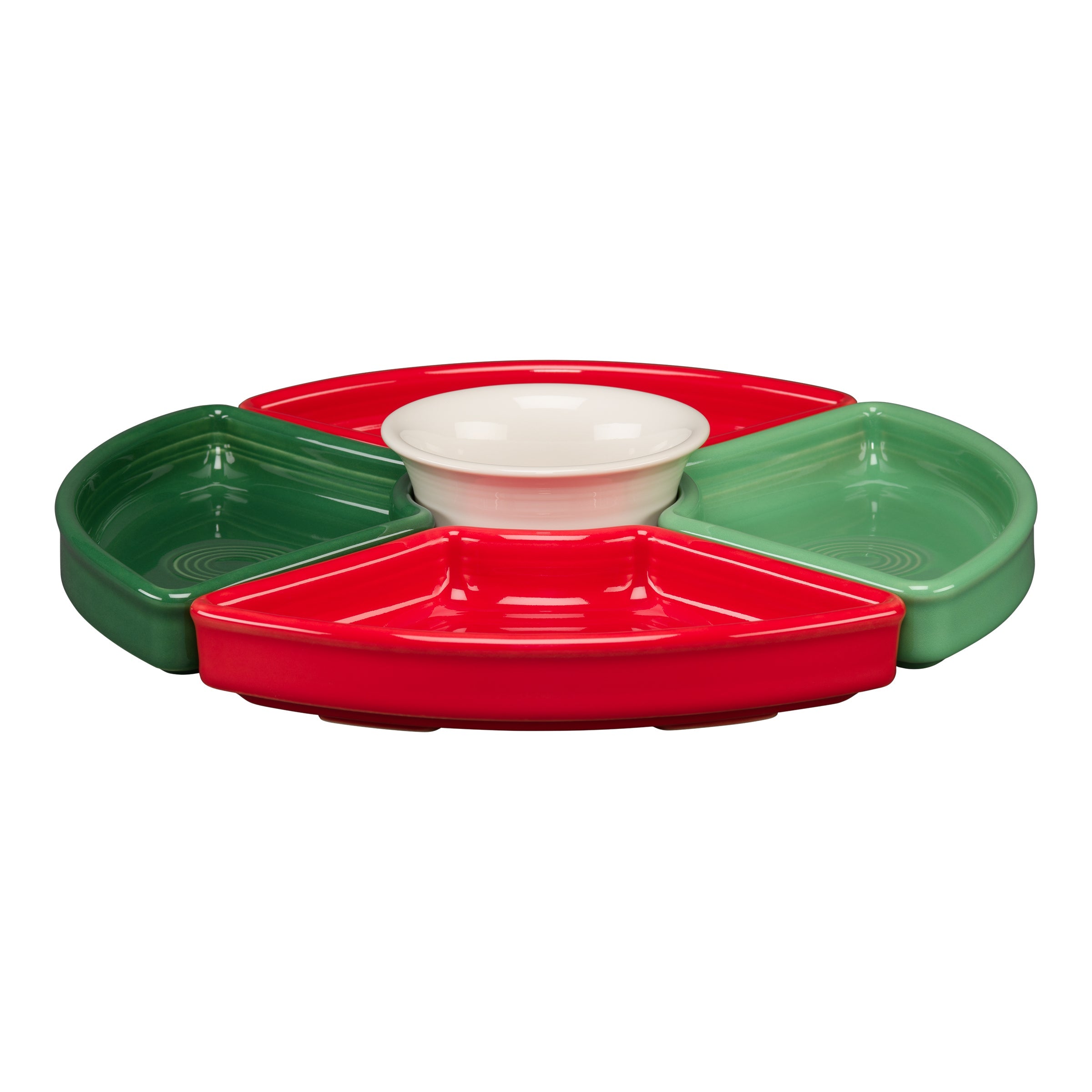 Fiesta Dinnerware - Christmas Mixed Color 5-Piece Color Entertaining Set 8 1/5 Inch