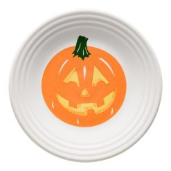 Fiesta Dinnerware - Jack-o-Lantern Pumpkin Classic Rim 9 Inch Luncheon Plate