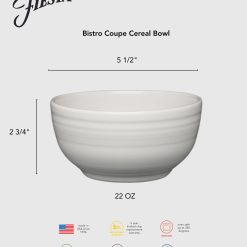 Alternative view of Fiesta Dinnerware - Lavender Bistro Coupe 5 1/2 Inch Cereal Bowl 22 OZ