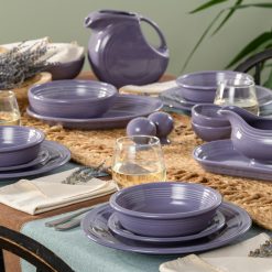 Alternative view of Fiesta Dinnerware - Lavender Classic Rim 3-Piece Place Setting, Service for 1