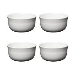 Fiesta Dinnerware - White Set of 4 All-Purpose 6-Inch 28OZ Gusto Bowls