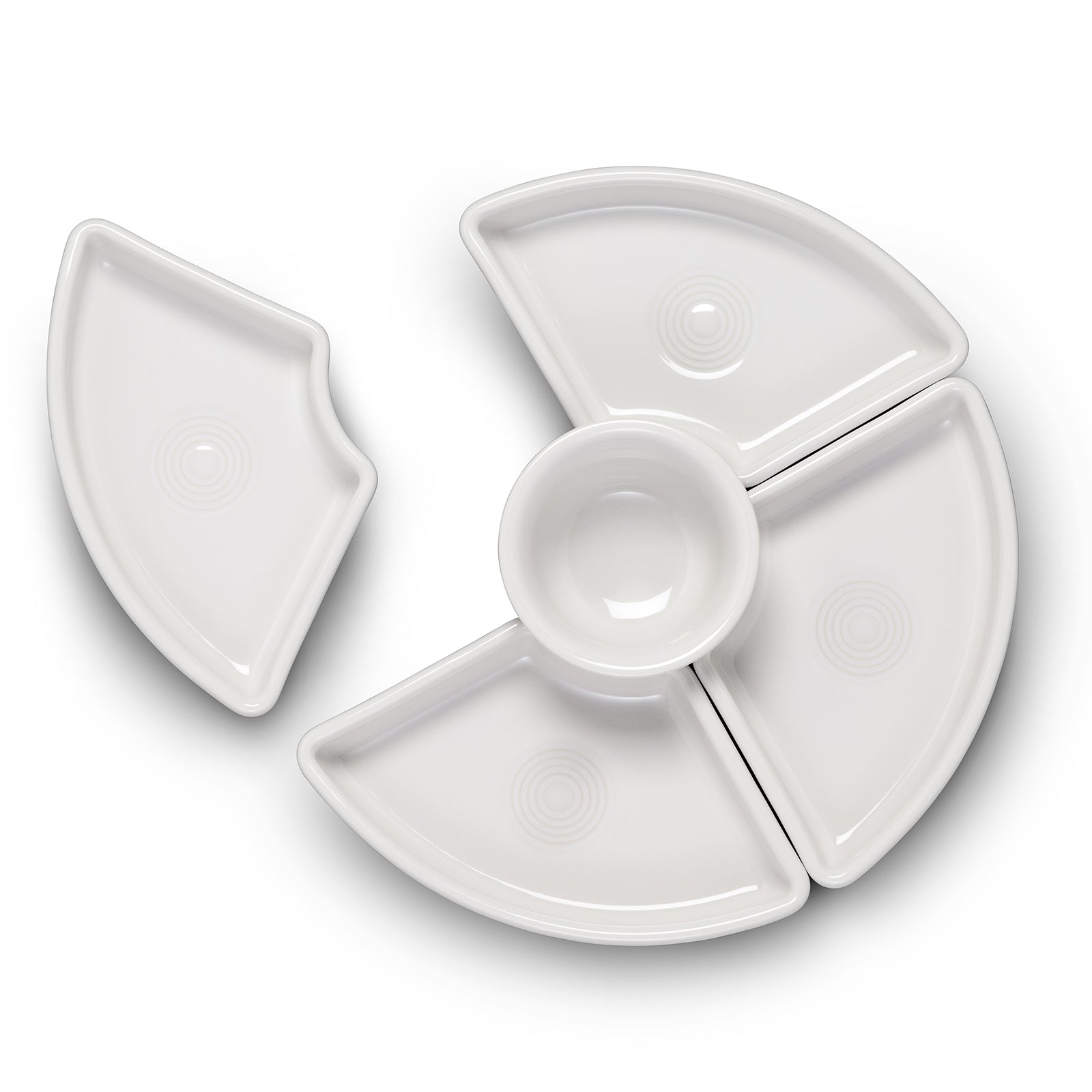 Fiesta Dinnerware - White 5-Piece Entertaining Set 8 1/5 Inch - Image 2