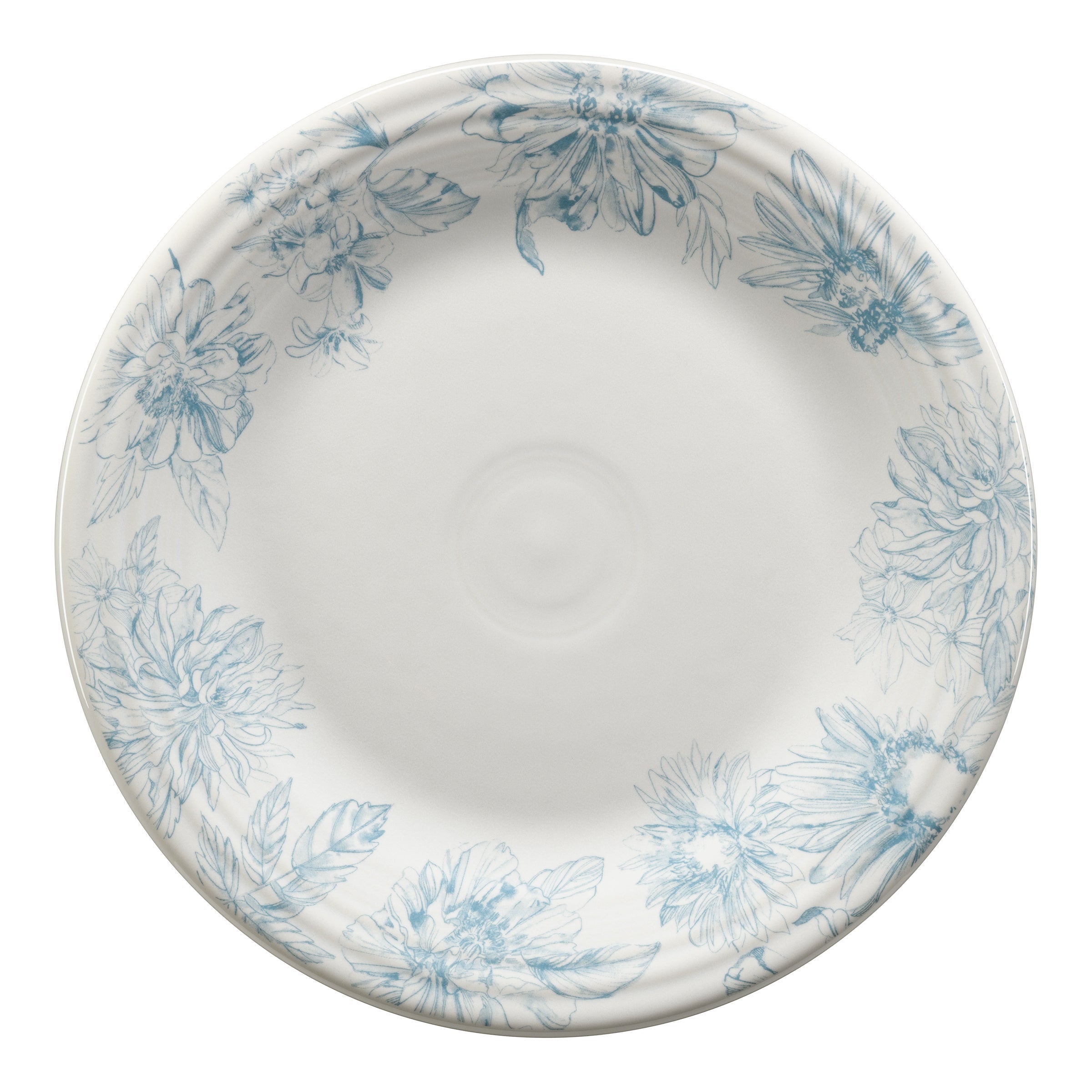 Fiesta Dinnerware - Botanical Floral Sky Classic Rim 10 1/2 Inch Dinner Plate