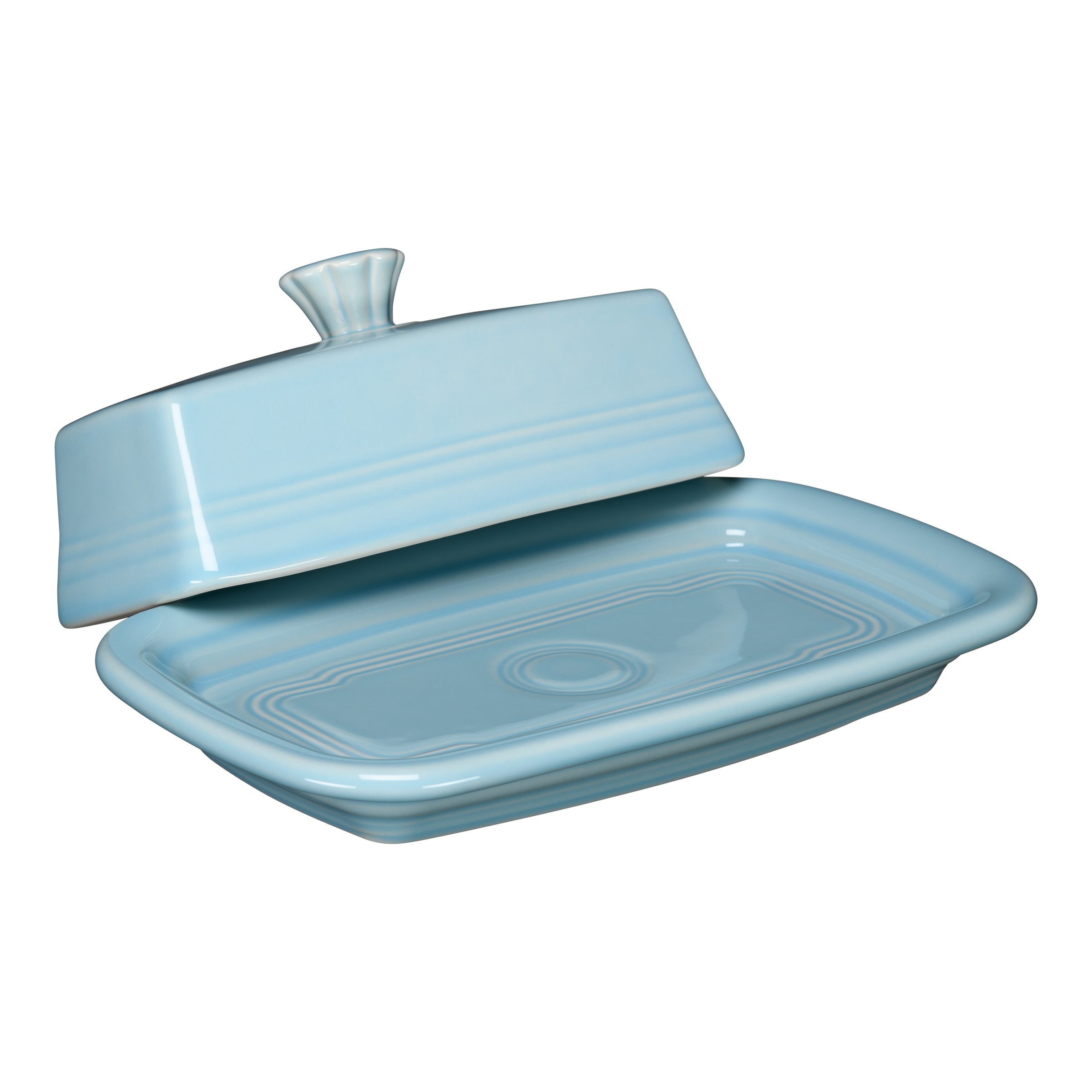 Fiesta Dinnerware - Extra Large Covered Butter Dish 8 1/8 Inch x 5 1/8 Inch - Image 9