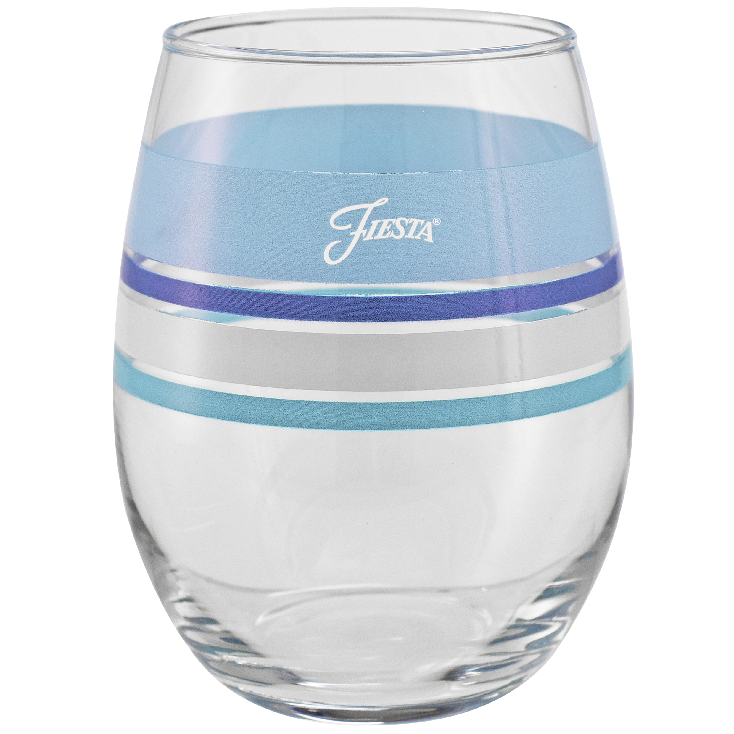Fiesta Dinnerware - Coastal Blues 15 oz. Edgeline Stemless Wine, Set of 4 - Image 2