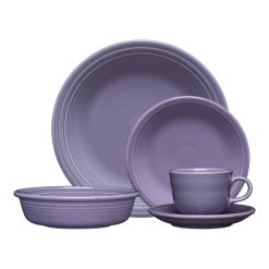 Fiesta Dinnerware - Lavender Classic Rim 5-Piece Place Setting, Service for 1