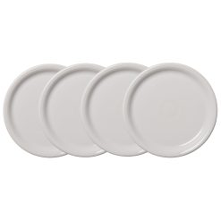 Fiesta Dinnerware - White Bistro Coupe 10 1/2 Inch Dinner Plate, Set of 4