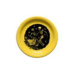 Fiesta Dinnerware - Skeleton Duet Sunflower Bistro Coupe 6 1/4 Inch Appetizer Plate