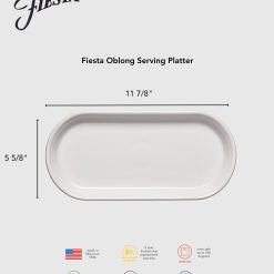 Alternative view of Fiesta Dinnerware - 11 7/8 Inch Oblong Serving Platter Foundry