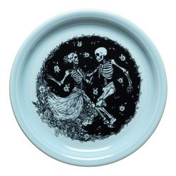 Fiesta Dinnerware - Skeleton Duet Sky Bistro Coupe 9 Inch Luncheon Plate