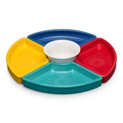 Fiesta Dinnerware - Vibrant 5-Piece Mixed Colors Entertaining Set 8 1/5 Inch