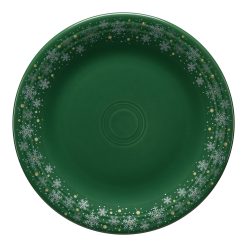 Fiesta Dinnerware - Jade Snowflake Classic Rim 10 1/2 Inch Dinner Plate