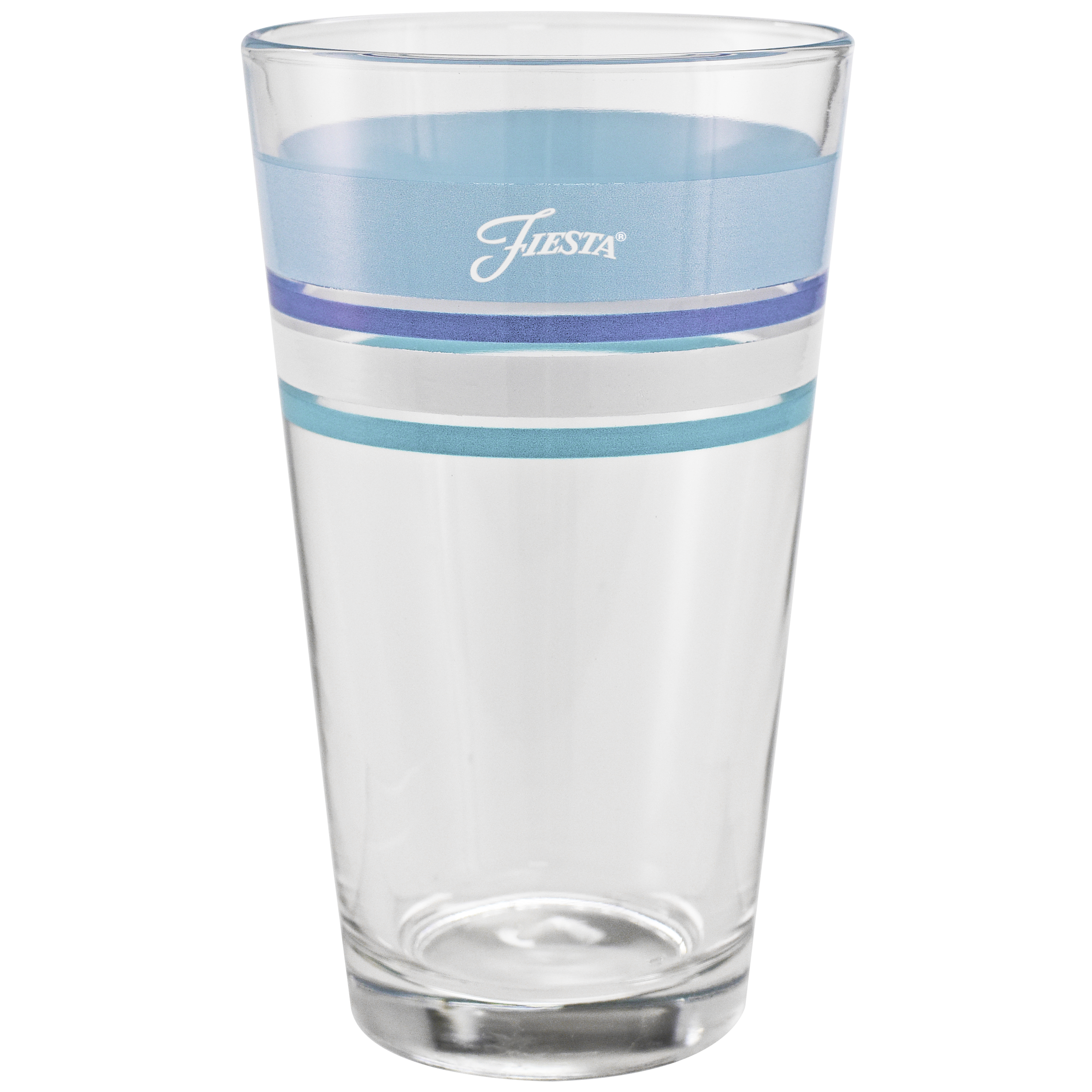 Fiesta Dinnerware - 16 oz. Fiesta® Edgeline Coastal Blue Cooler Glass - Set of 4 - Image 2