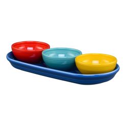 Fiesta Dinnerware - Vibrant Mixed Colors 4-Piece Condiment Set